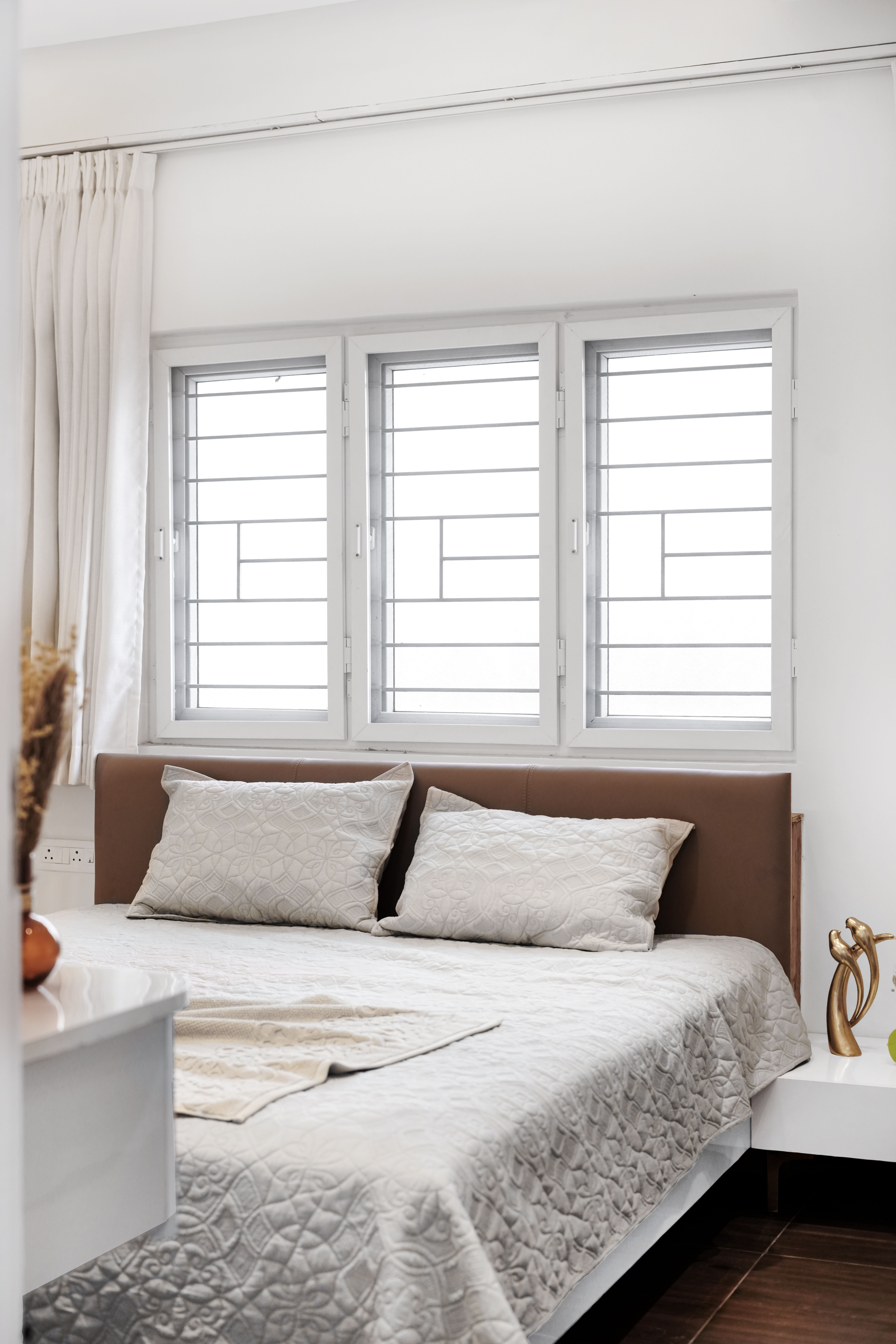 uPVC Casement Window with Safety Grills